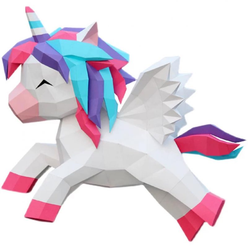 Mô Hình Giấy 3D Unicorn